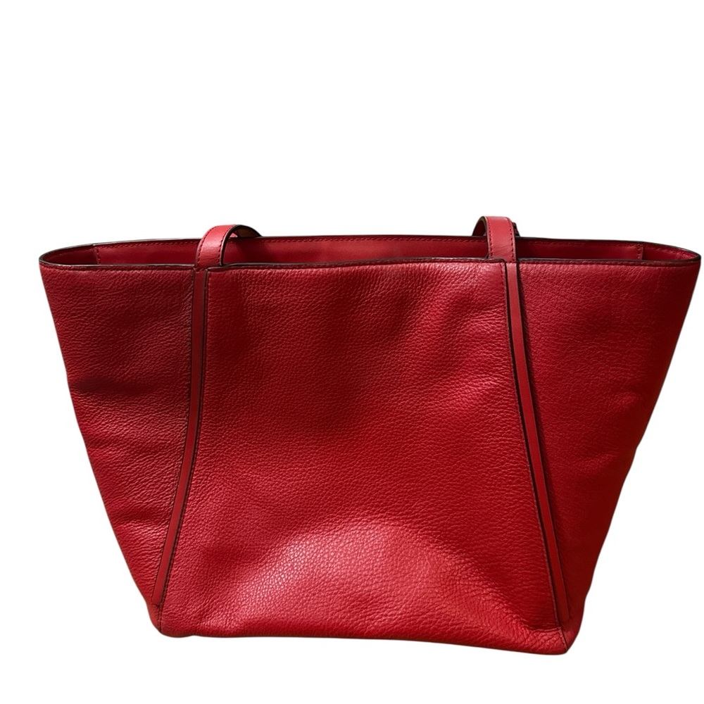 Michael Kors Red‎ Leather Over The Shoulder Purse Women’s Purse/Bag/Whitney Tote - Picture 5 of 10